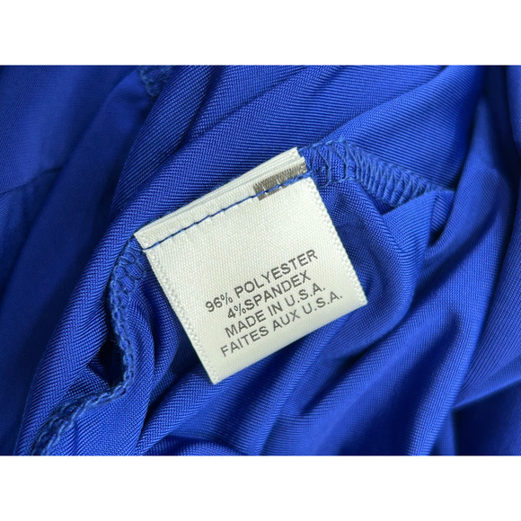 NWT Misa Los Angeles Womens Knotted Twist Evening Dress One Shoulder Blue Size L - Picture 10 of 12